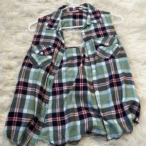 Flannel Tank Top